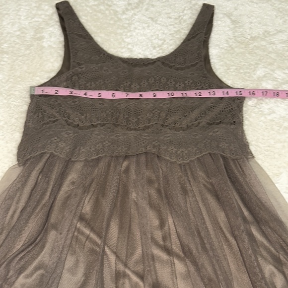 American eagle outfitters women’s small brown tulle dress - Picture 4 of 7